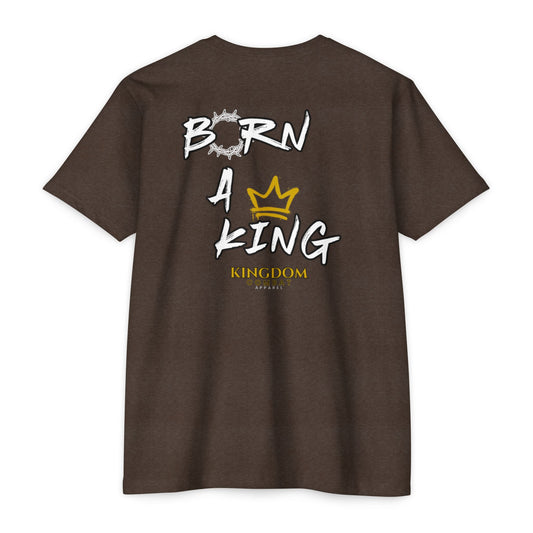 Mens Born a King CVC Jersey T-shirt