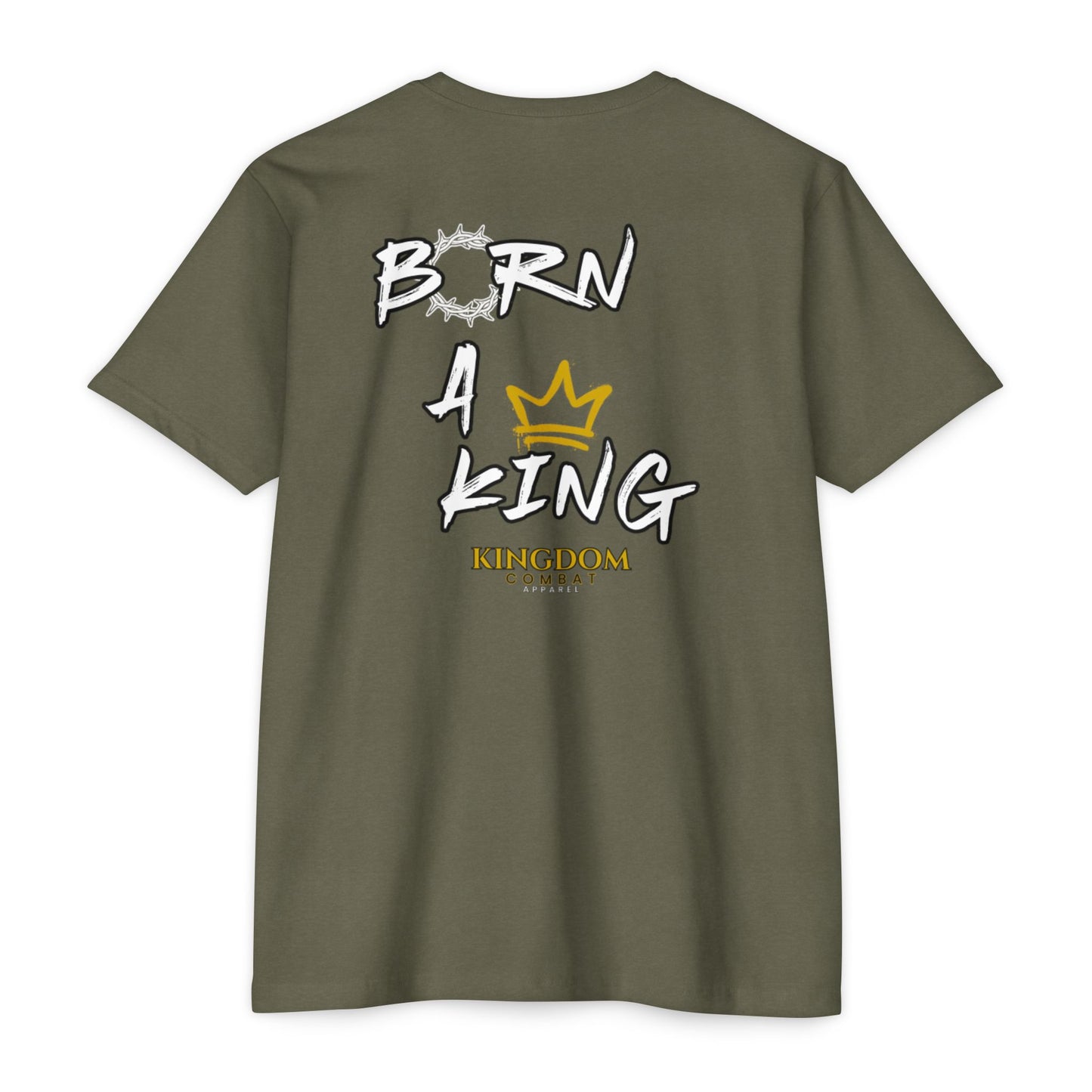 Mens Born a King CVC Jersey T-shirt