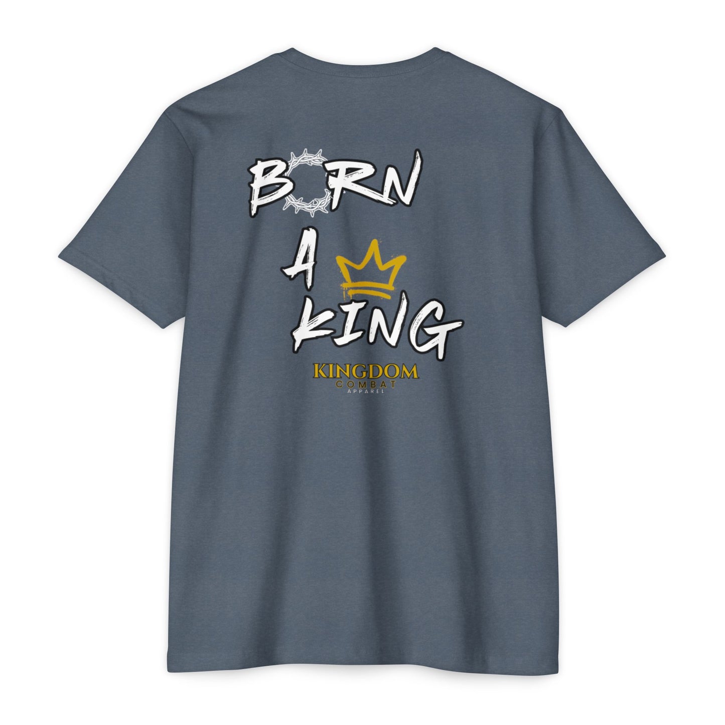 Mens Born a King CVC Jersey T-shirt