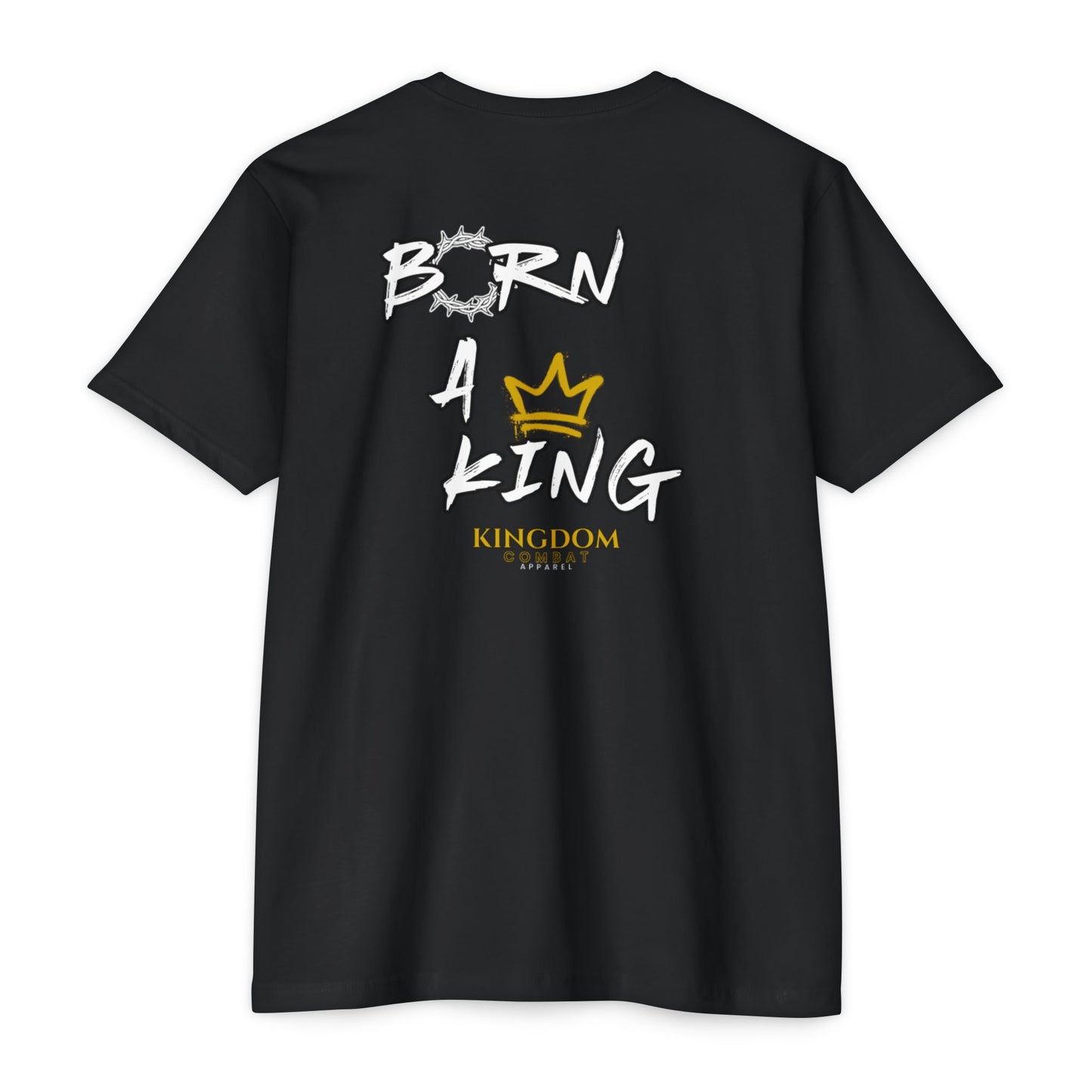 Mens Born a King CVC Jersey T-shirt