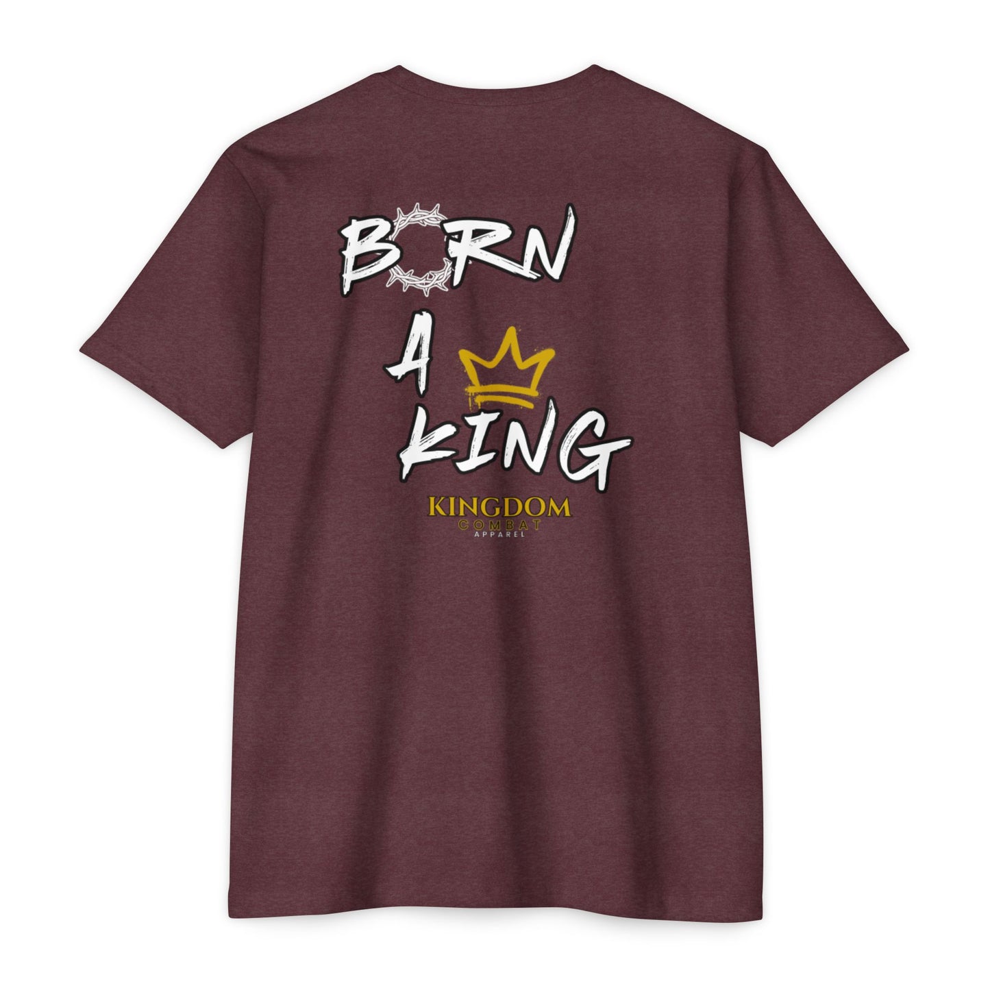 Mens Born a King CVC Jersey T-shirt