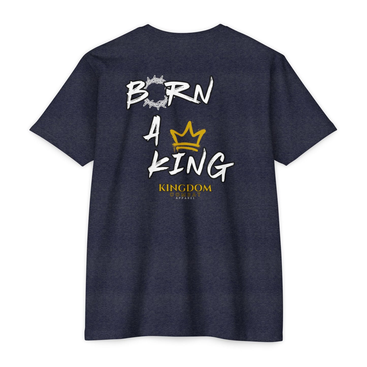 Mens Born a King CVC Jersey T-shirt