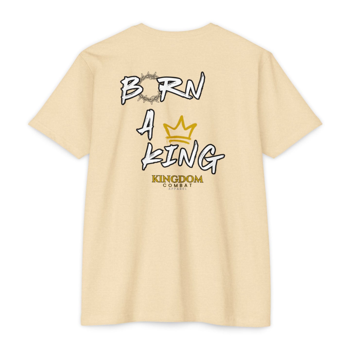 Mens Born a King CVC Jersey T-shirt