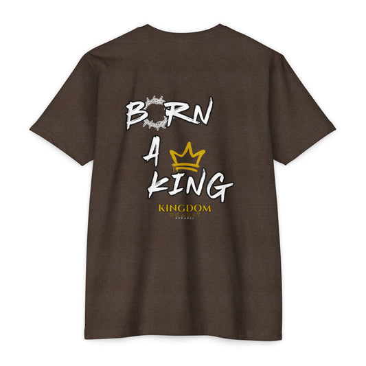 Mens Born a King CVC Jersey T-shirt