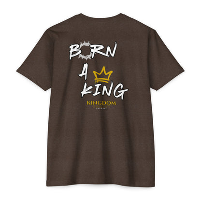 Mens Born a King CVC Jersey T-shirt