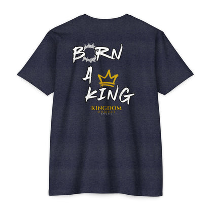 Mens Born a King CVC Jersey T-shirt