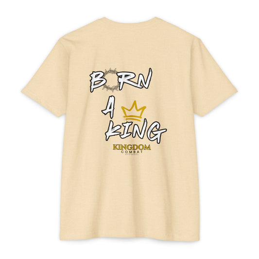 Mens Born a King CVC Jersey T-shirt