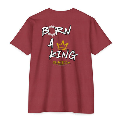 Mens Born a King CVC Jersey T-shirt